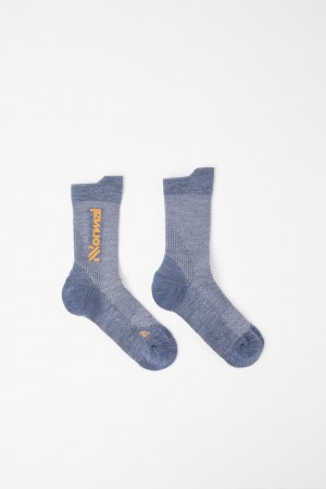 NNormal Merino socks Blå | 06XKMRVIN
