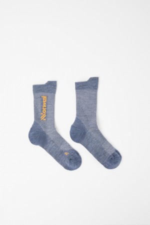 NNormal Merino socks Blå | 67TVMFYDI