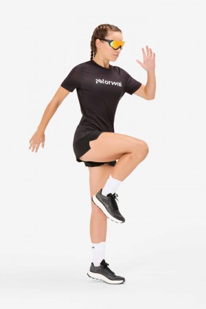 NNormal Race T-shirt Svarte | 02UAVOGTC