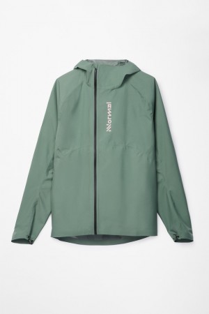 NNormal Trail Rain Jacket Grønn | 09ZAUMYQR
