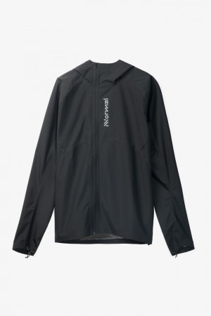 NNormal Trail Rain Jacket Svarte | 41IYNKLVD