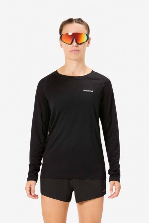 NNormal merino long sleeve t-shirt Svarte | 02IWLZNHS